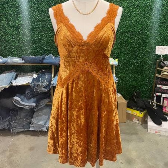 strapless open back dress Rustic Orange Satin Dress – valoirofficial